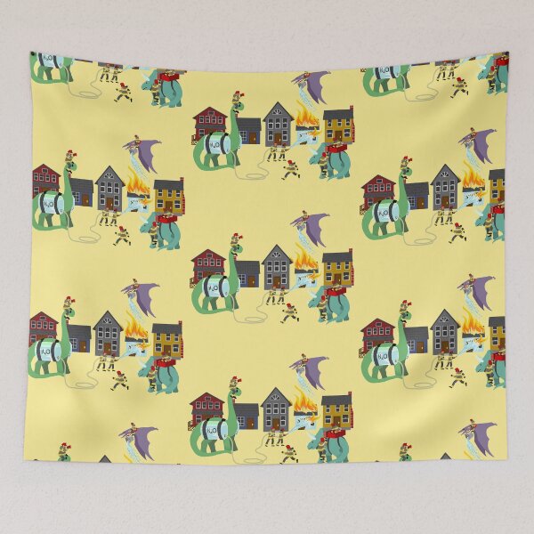 Item preview, Firefighters and Dinosaurs, Together at Last designed and sold by ninniku.