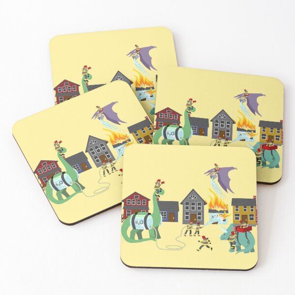 Item preview, Firefighters and Dinosaurs, Together at Last designed and sold by ninniku.