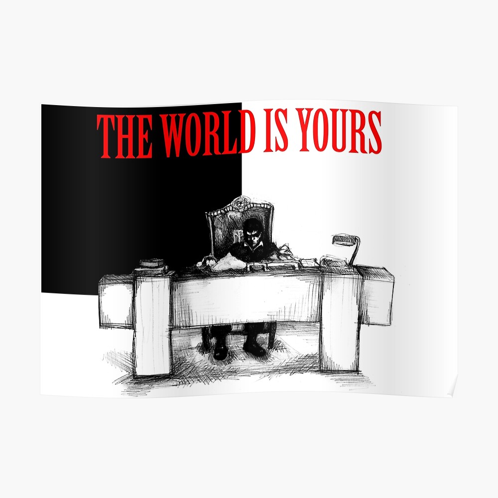 scarface the world is yours wall art