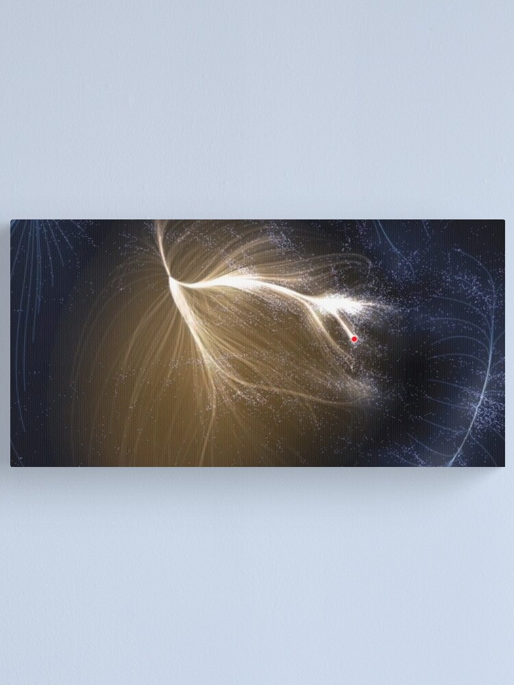 Alternate view of The #Laniakea #Supercluster, #Cosmology, #Astrophysics, Astronomy Canvas Print