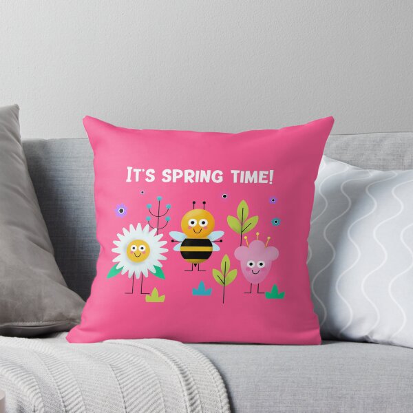 Item preview, It's Spring Time Bee and Flowers Illustration designed and sold by javes93.