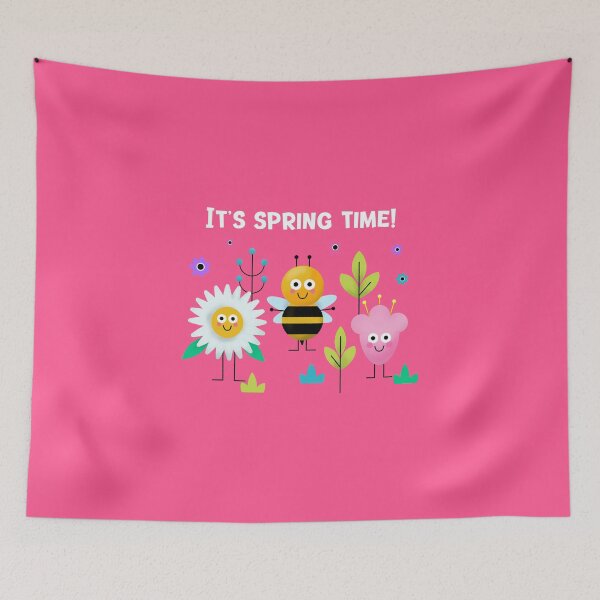 Item preview, It's Spring Time Bee and Flowers Illustration designed and sold by javes93.