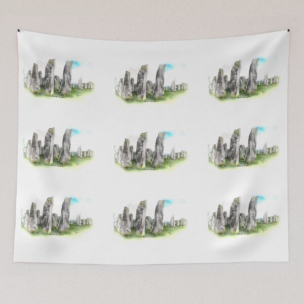 Item preview, Standing Stones - original art by Nikolette Jones designed and sold by ABOotlanders.