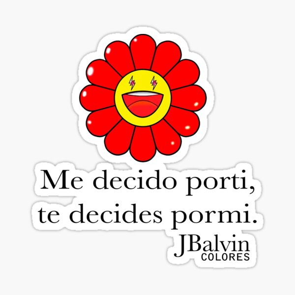 Rojo-JBalvin(Jeismary Rivera) Pegatina