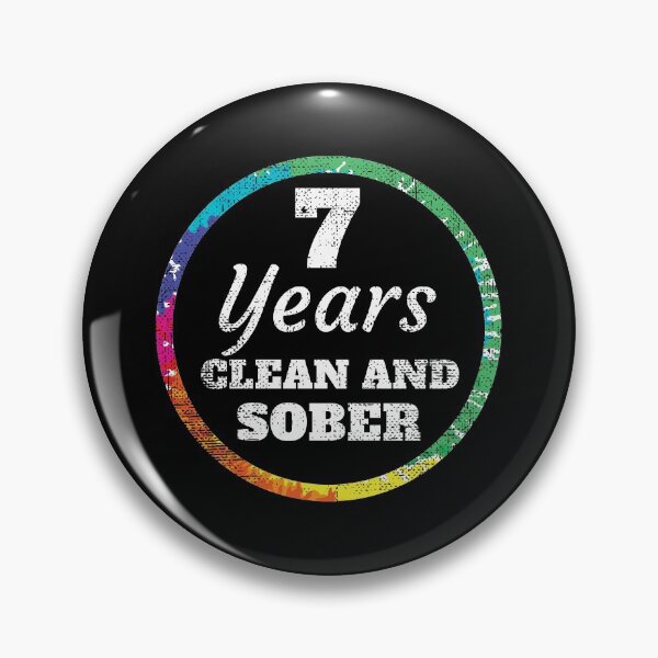 Item preview, 7 Year Clean and Sober Addiction print designed and sold by kayelex.