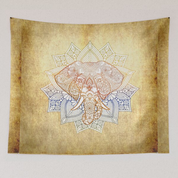 Item preview, Elephant Mandala Vintage Grunge  designed and sold by Bluepress.