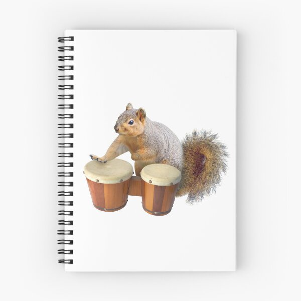 Item preview, Squirrel Playing Bongo Drums designed and sold by catsclips.