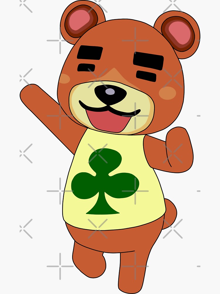 "Teddy // Animal Crossing" Sticker by AmandaWagner | Redbubble