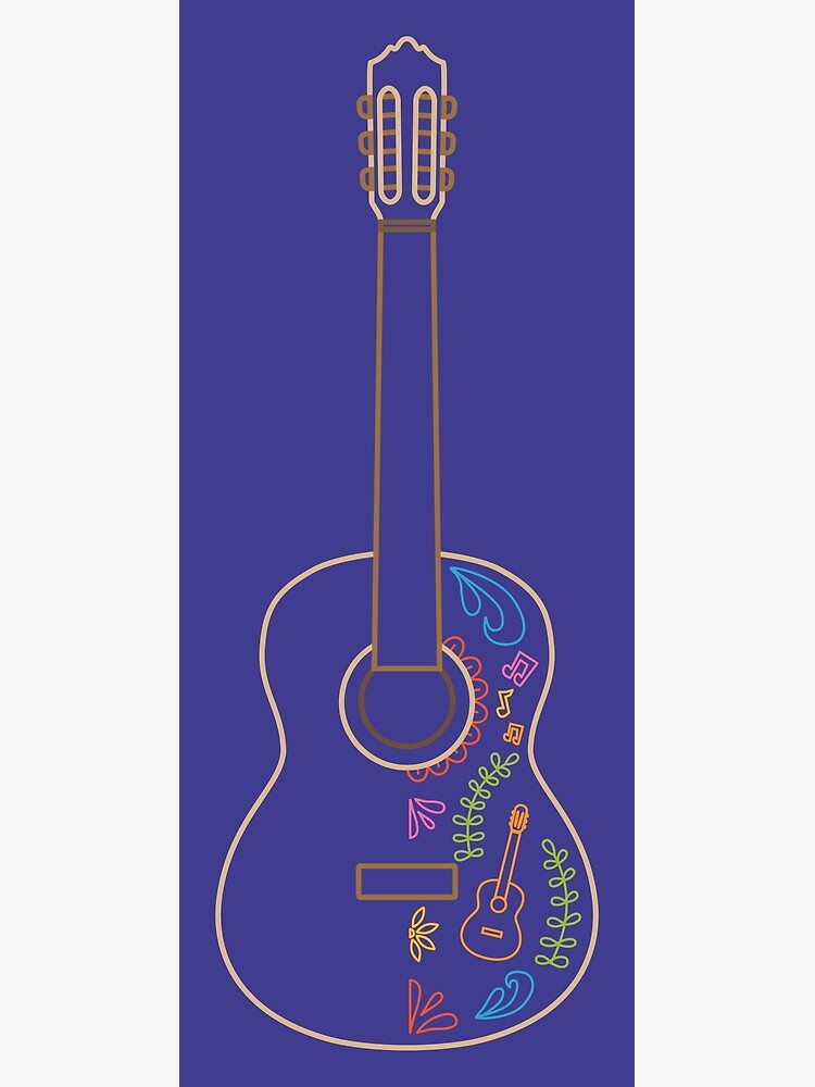 Coco guitar Sticker and Accessories Poster for Sale by ModernMix