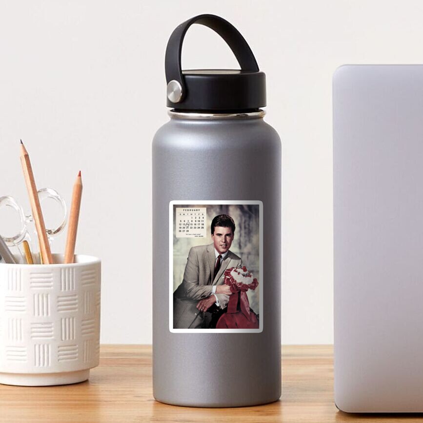 "RICKY NELSON Valentine's Day 1961" Sticker for Sale by Love30smovies