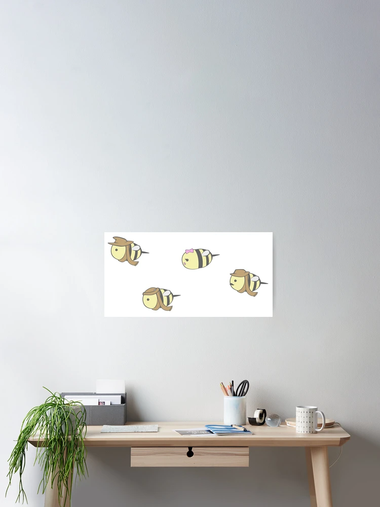 Thumbnail 2 of 3, Poster, Little Bees designed and sold by conscript.
