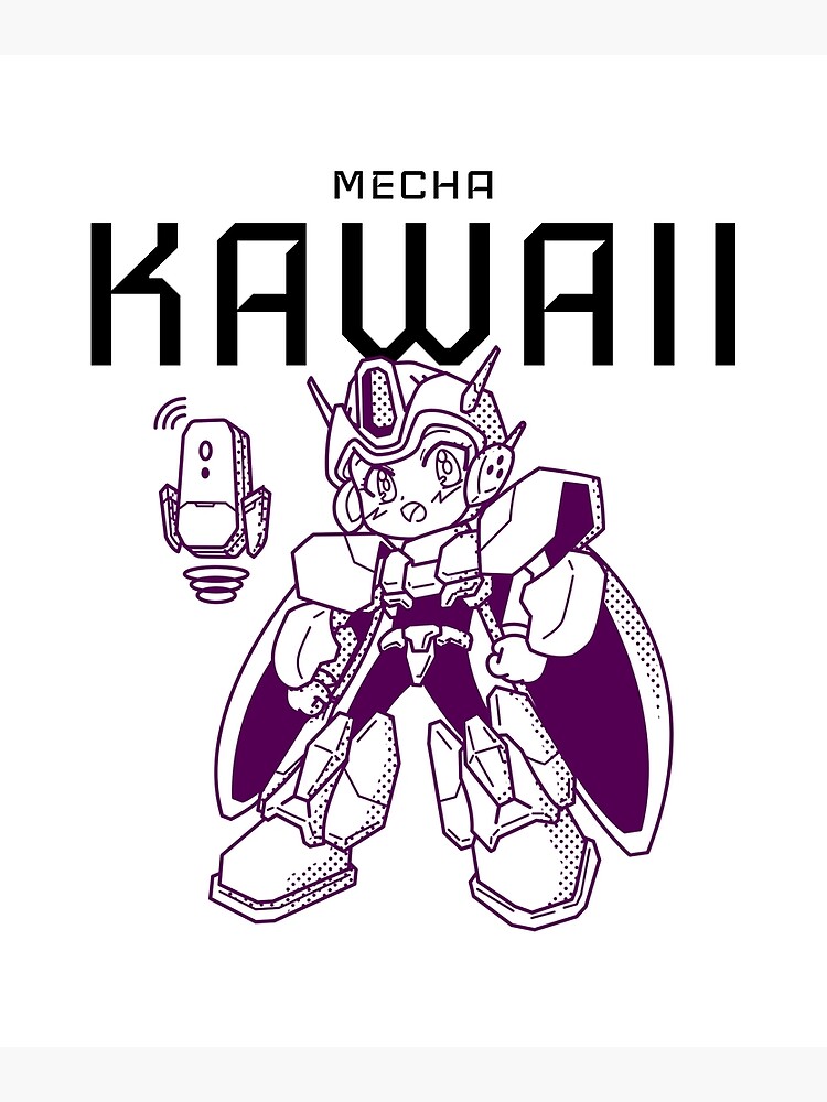 Mecha Kawaii Poster For Sale By Cido39 Redbubble