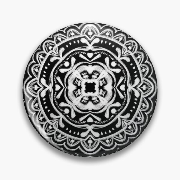 Item preview, Black and White Mandala #2 designed and sold by Gretchen Slagle Studio.
