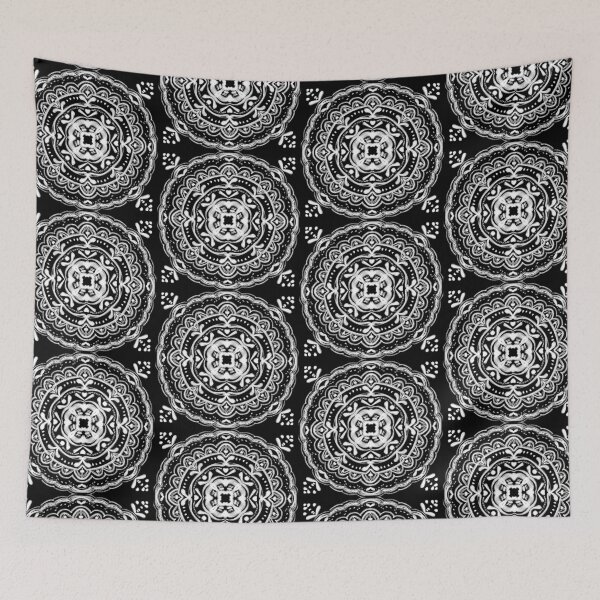 Item preview, Black and White Mandala #2 designed and sold by Gretchen Slagle Studio.