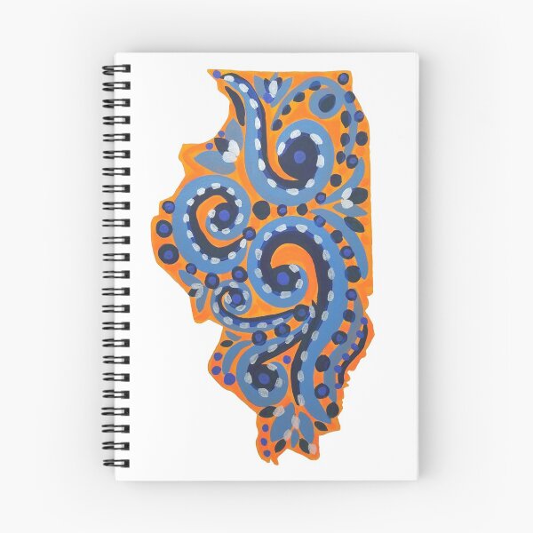 Item preview, Orange and Blue Illinois designed and sold by MikaylaJeanArt.