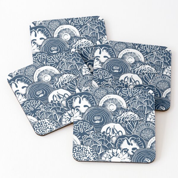 Item preview, Veggies-Veggies Everywhere | Deep Blue designed and sold by L Diane Johnson.