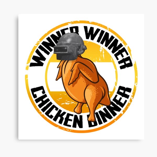 PUBG Winner Chicken Dinner Canvas Print