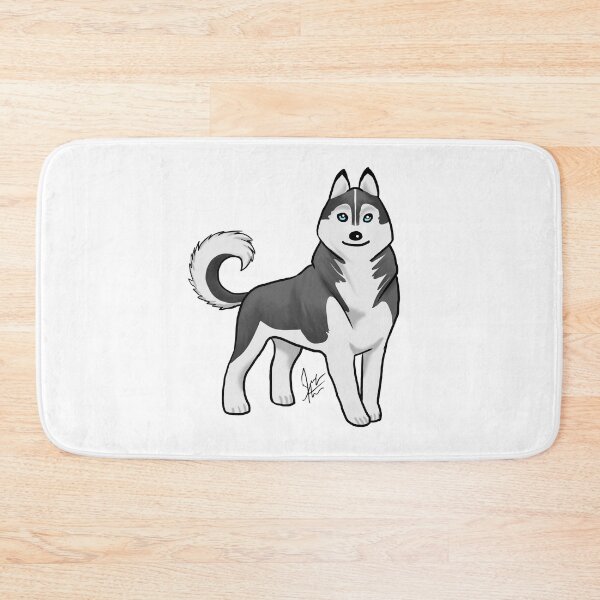 Item preview, Dog - Siberian Husky - Black and White designed and sold by Jennifer Stolzer.
