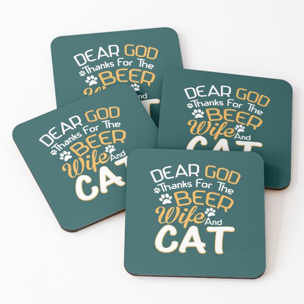 Item preview, Dear Good Thanks for the Beer Wife and Cat quotes Short sleeves - Best Cat  Gift Idea-  Cats Funnels designed and sold by family1ststore.