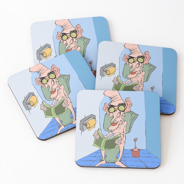 Item preview, Eustakio enjoys reading in the bathroom designed and sold by RAFAEL GLUCKSTERN.