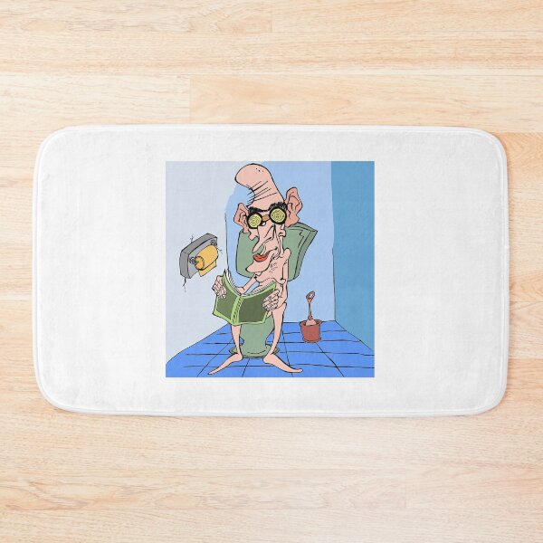 Item preview, Eustakio enjoys reading in the bathroom designed and sold by RAFAEL GLUCKSTERN.
