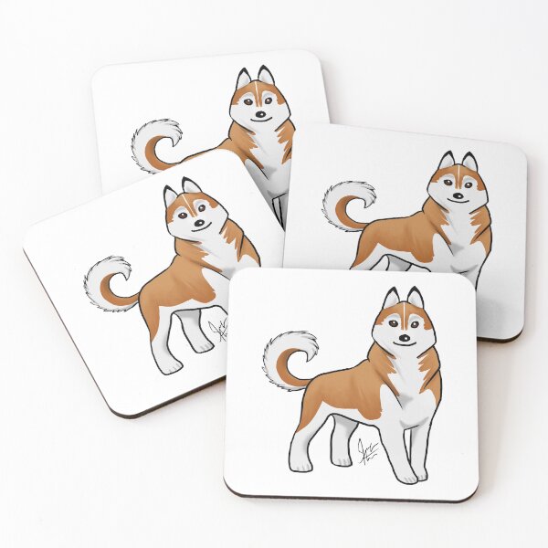 Item preview, Dog - Siberian Husky - Copper and White designed and sold by Jennifer Stolzer.