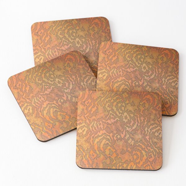 Item preview, Pink Orange Animal Print Vintage Pattern Texture designed and sold by itsrturn.