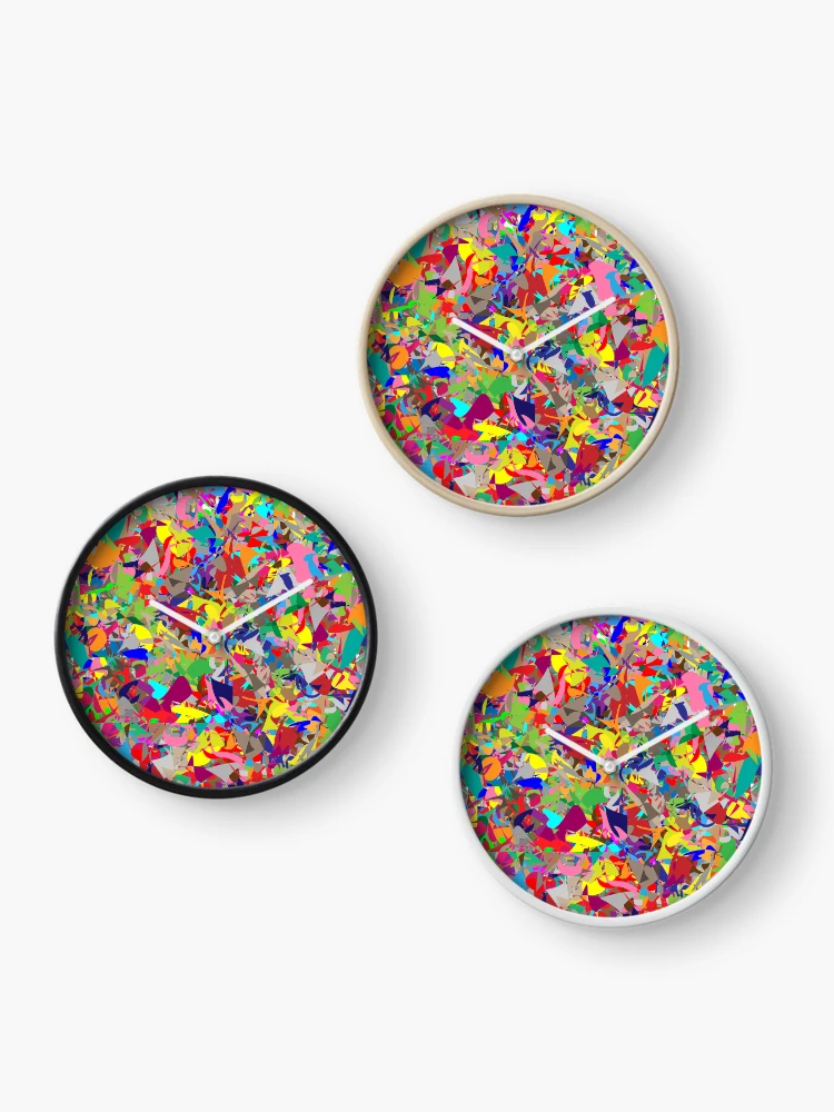Thumbnail 3 of 4, Clock, Abstract Design designed and sold by DesignsAndStuff.