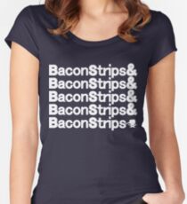 Bacon Strips Women's Fitted Scoop T-Shirt