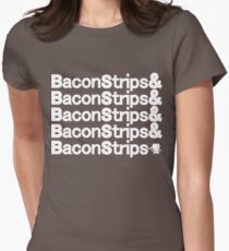 Bacon Strips Women's Fitted T-Shirt