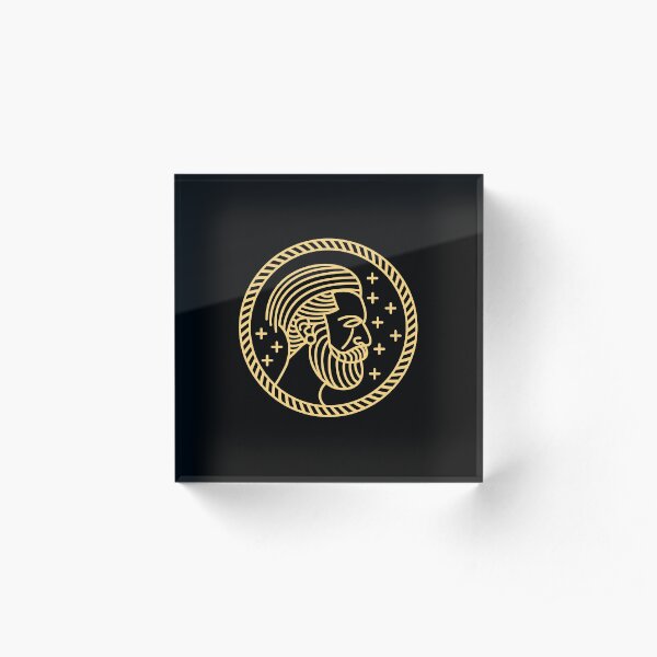 Man Monoline Acrylic Block