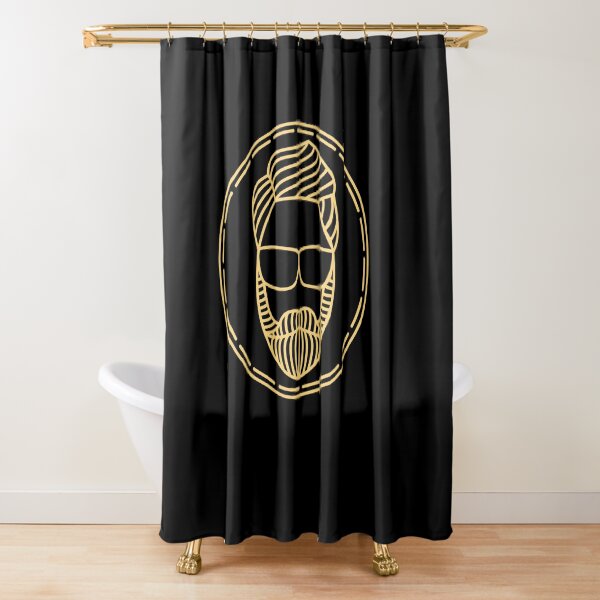 Man Monoline Shower Curtain