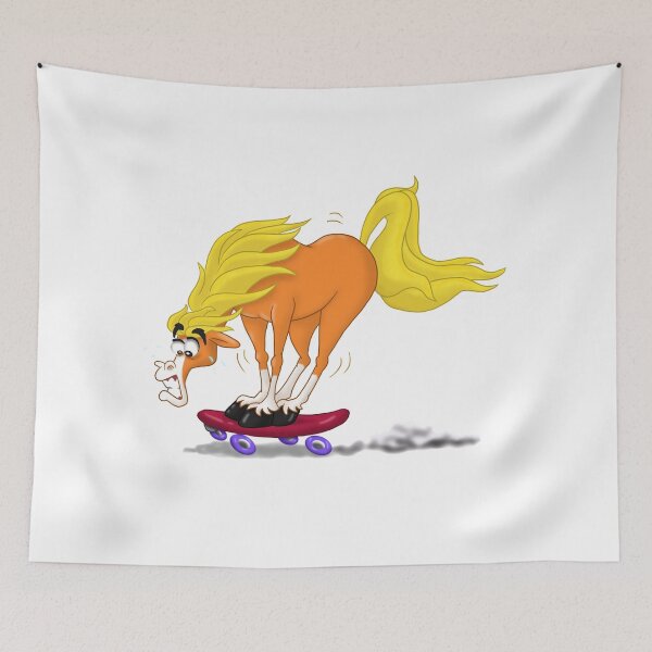 Item preview, A newbie skateboarding horse designed and sold by AnnieLonghi.