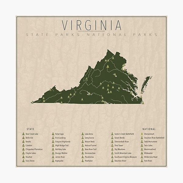 Virginia State Parks Map