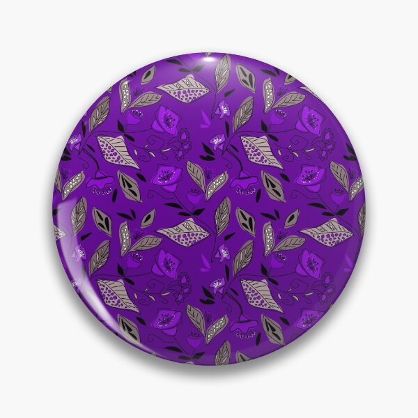 Item preview, Beige purple floral pattern retro  designed and sold by fuzzyfox.