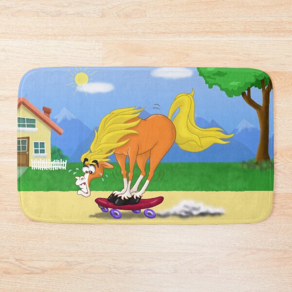 Item preview, A newbie skateboarding horse designed and sold by AnnieLonghi.