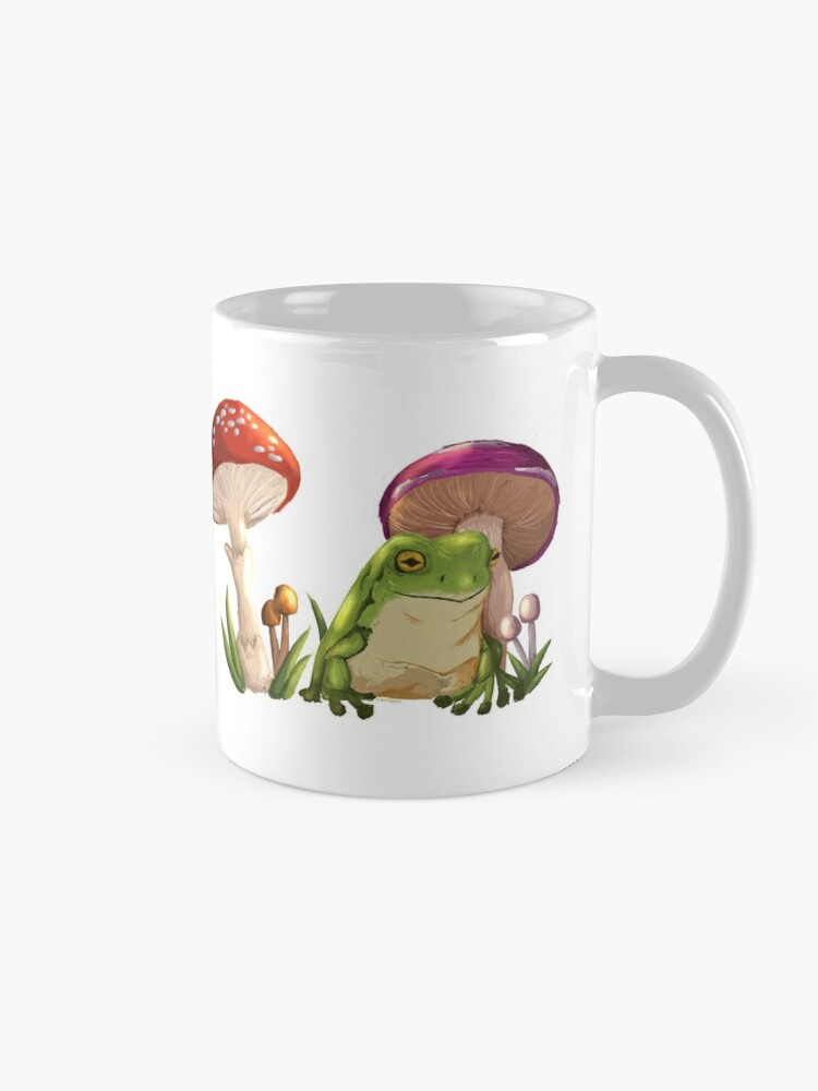 Fergus Frog Mug with Mushroom Lid