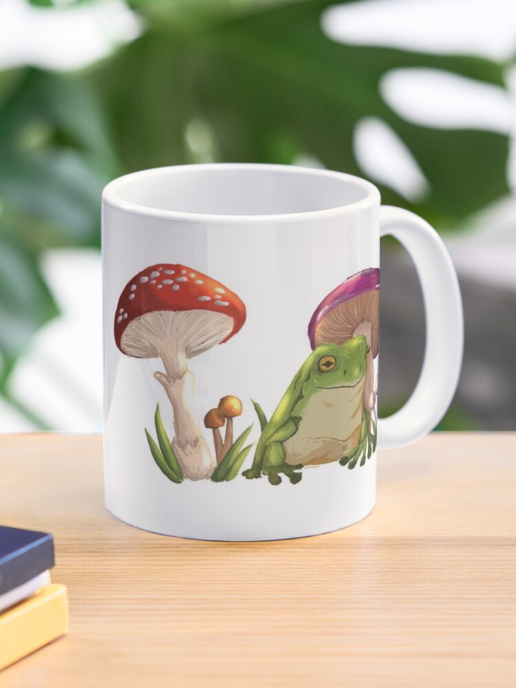 Fergus Frog Mug with Mushroom Lid