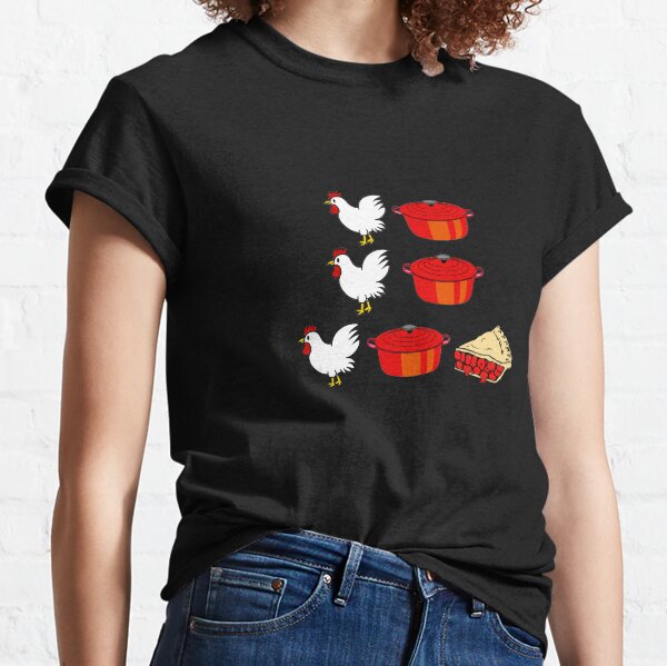 Chicken Pot Pi T-shirt Funny Math Geek Tee