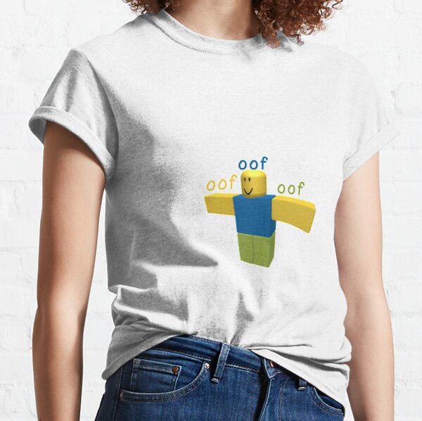 Noob Oof T Shirts Redbubble - roblox noob oof t shirt by nice tees redbubble