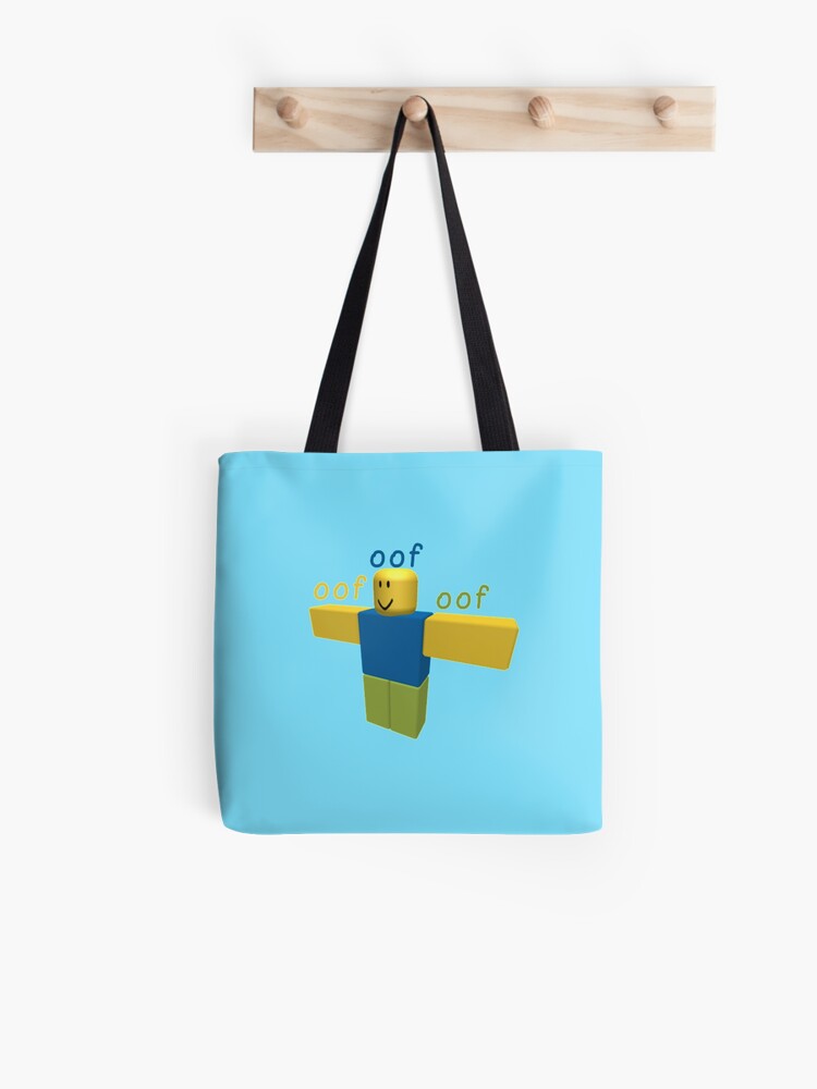 T Posing Roblox Noob Tote Bag By Bluesparkle001 Redbubble - t posing roblox noob ipad case skin by bluesparkle001 redbubble