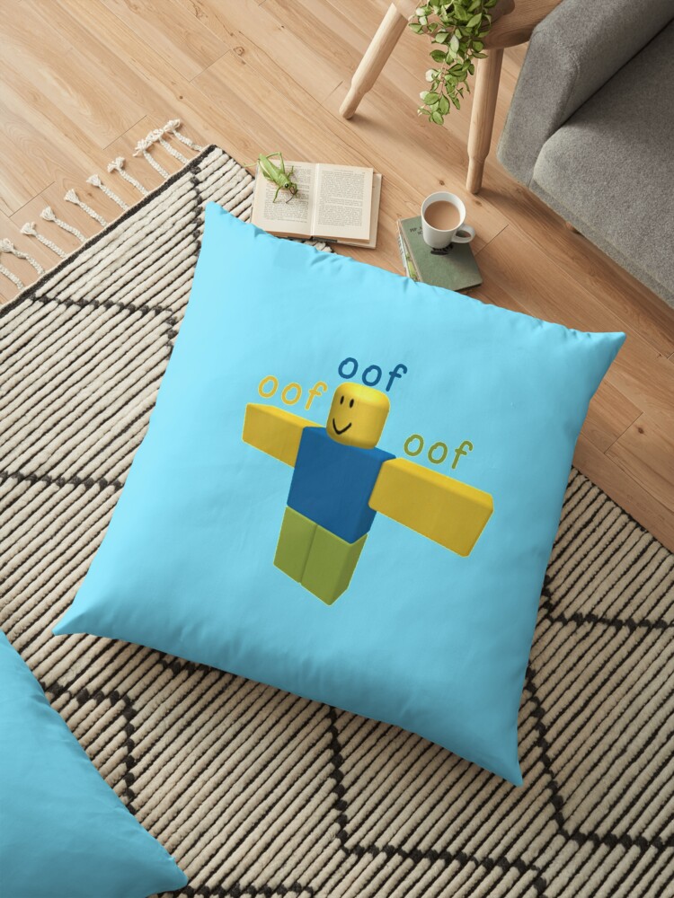 T Posing Roblox Noob Floor Pillow By Bluesparkle001 Redbubble - roblox noob t poze throw pillow by smoothnoob