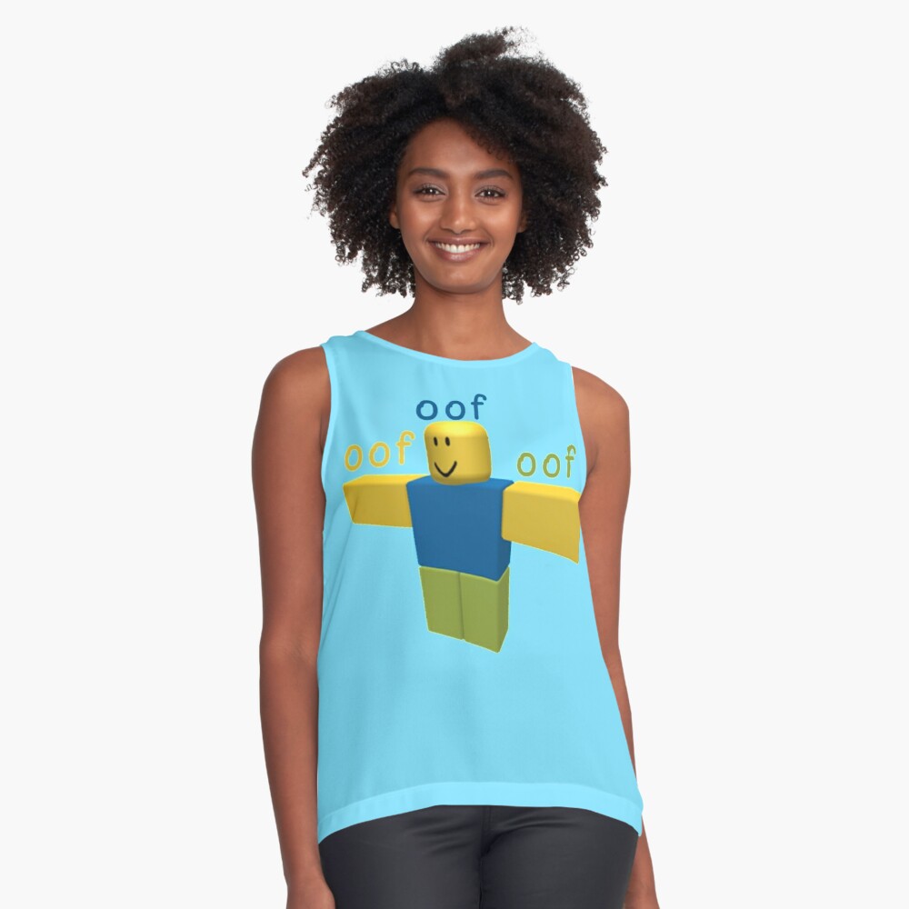 T Posing Roblox Noob Sleeveless Top By Bluesparkle001 Redbubble - t posing roblox noob ipad case skin by bluesparkle001 redbubble