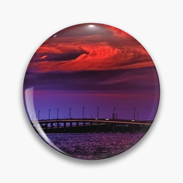 Item preview, Sunset over Punta Gorda bridge designed and sold by LudaNayvelt.