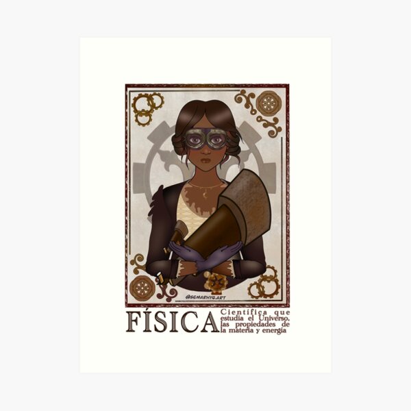 Fisica/Physicist (STEAMpunk Art) Art Print