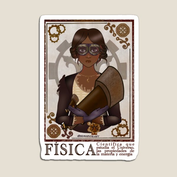 Fisica/Physicist (STEAMpunk Art) Magnet