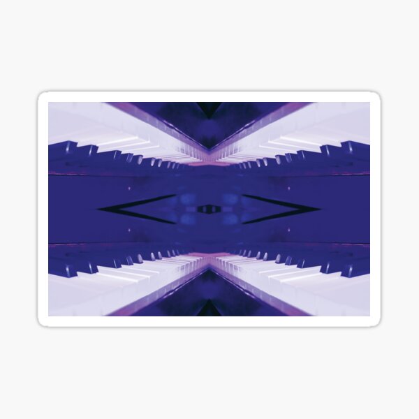 Blue Bridge to Piano Land by Jerald Simon (Music Motivation - musicmotivation.com) Sticker