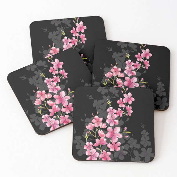 Item preview, Cherry Blossoms on Black designed and sold by aprincessinsp.