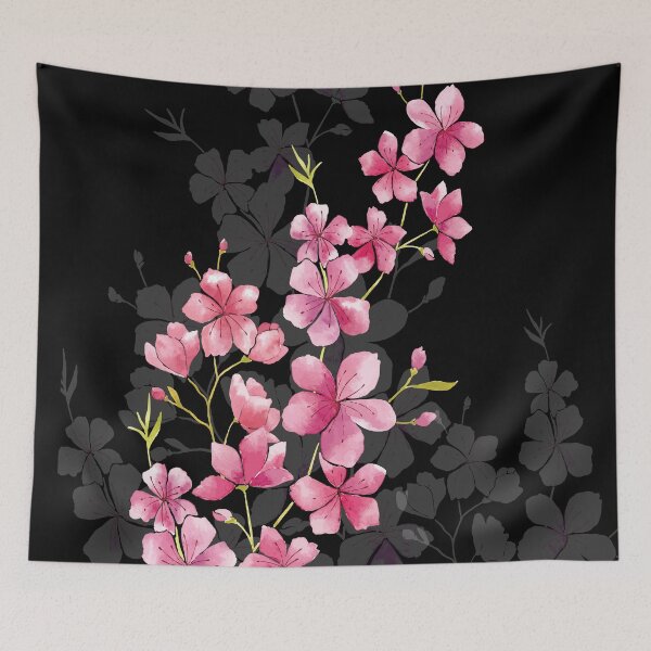 Item preview, Cherry Blossoms on Black designed and sold by aprincessinsp.