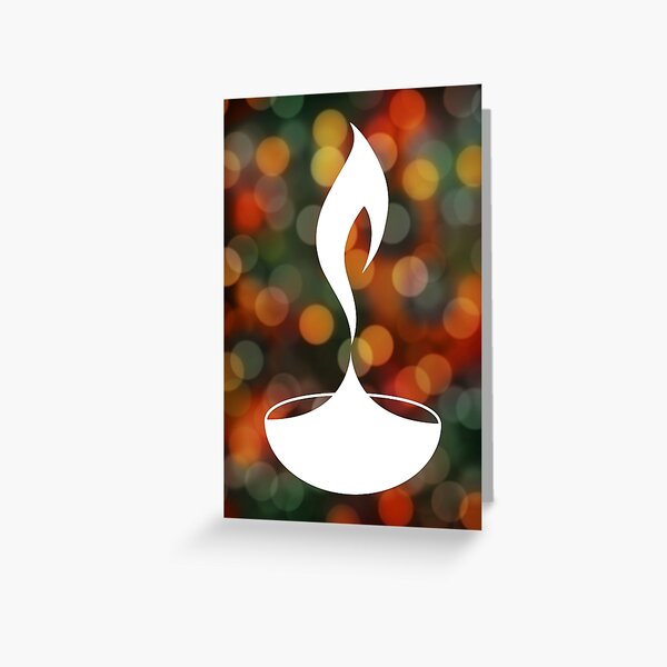 diwali candlelight Greeting Card